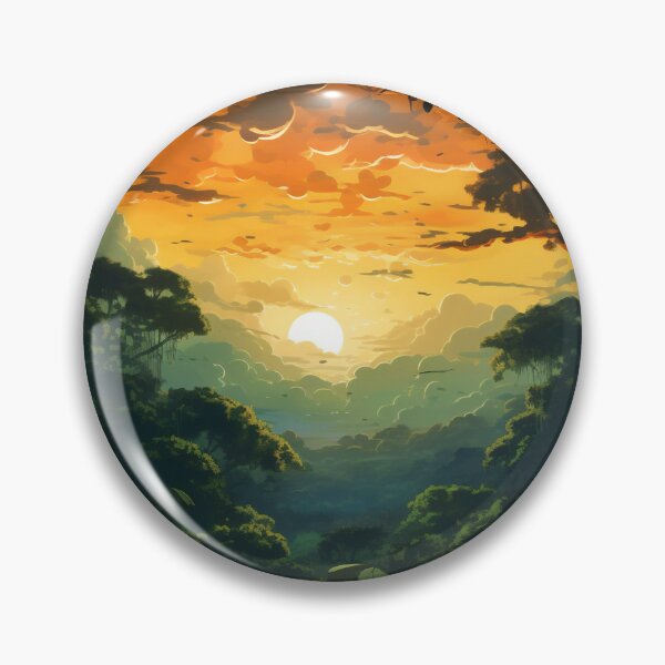 Item preview, Jungle Sunset Symphony - Canopy's Glow designed and sold by OdysseyArtworks.