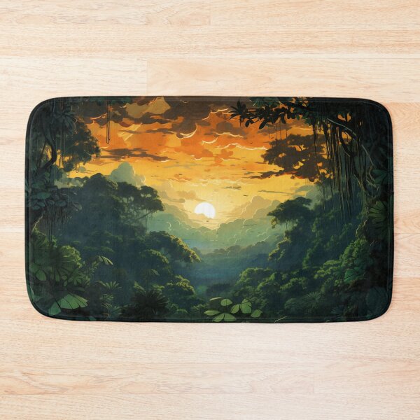 Item preview, Jungle Sunset Symphony - Canopy's Glow designed and sold by OdysseyArtworks.
