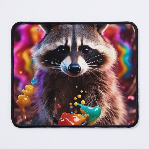 Item preview, Raccoon plays with paint designed and sold by Girih.