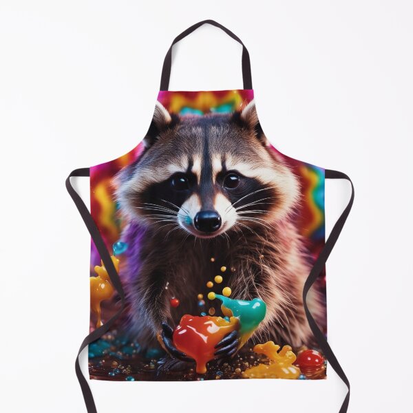 Item preview, Raccoon plays with paint designed and sold by Girih.