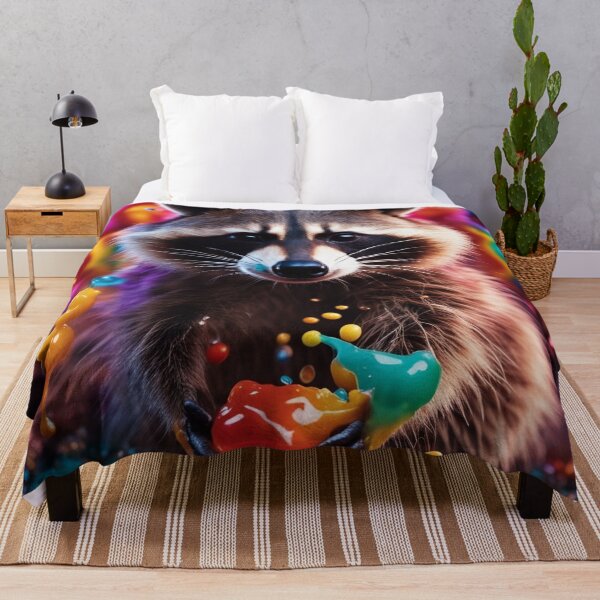 Item preview, Raccoon plays with paint designed and sold by Girih.