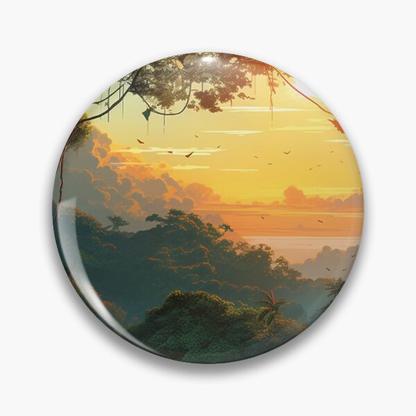 Artikelvorschau, Canopy's Horizon – Blick auf den Sonnenuntergang über dem Dschungel entworfen und verkauft von OdysseyArtworks.