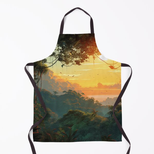 Item preview, Canopy's Horizon - Sunset Over Jungle View designed and sold by OdysseyArtworks.