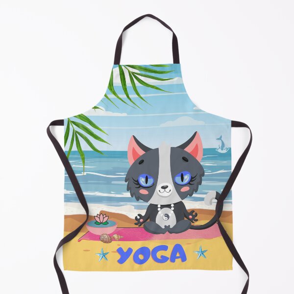 Item preview, cat meditating on the beach designed and sold by studio468.