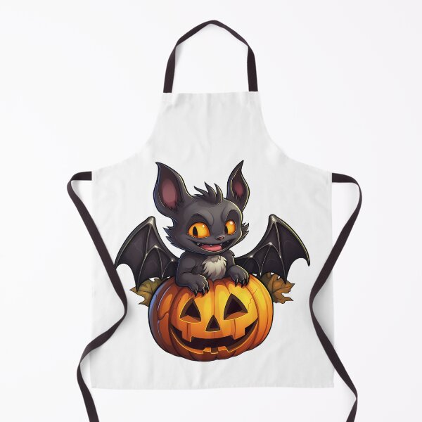 Item preview, Cute Gremlin and a carved pumpkin  designed and sold by Vansky-Art.