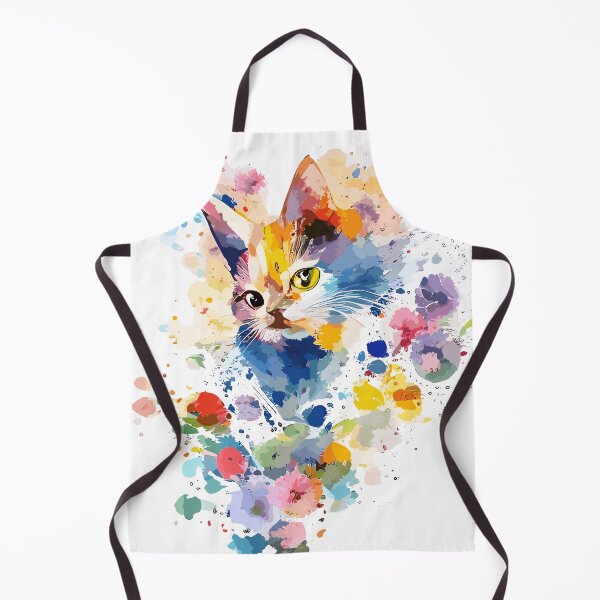Item preview, Watercolor Cat Blossom: Floral Feline Art designed and sold by ngness.