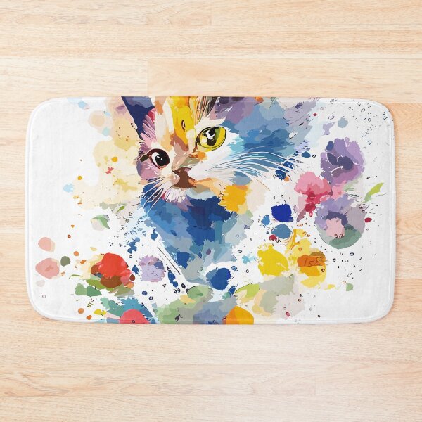 Item preview, Watercolor Cat Blossom: Floral Feline Art designed and sold by ngness.