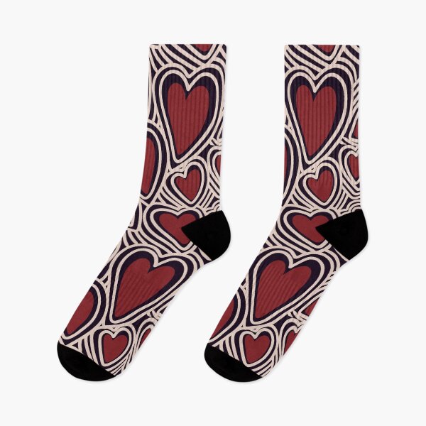 Item preview, Red Heart Seamless Pattern Design designed and sold by DooodleDotz.