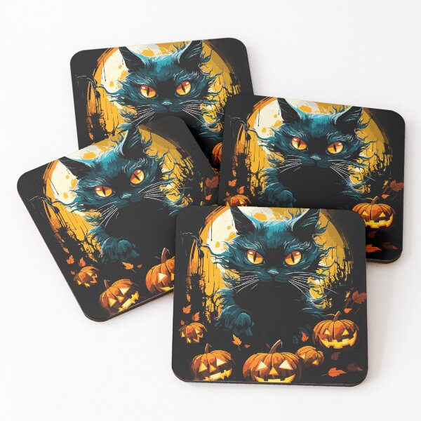 Item preview, Spooky Halloween Cat designed and sold by ArtificialGenes.