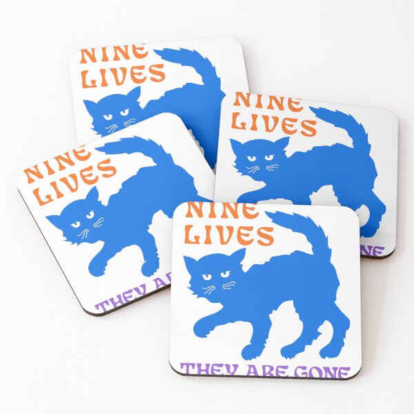 Item preview, NINE LIVES, THEY ARE GONE, FUNNY CAT, SCRAWNY CAT designed and sold by Krmdesign.