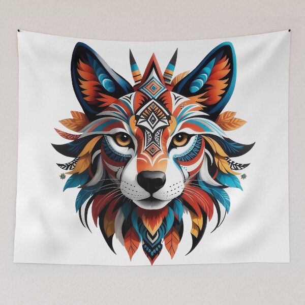 Item preview, Tribal dog spirit logo designed and sold by Laufer15.