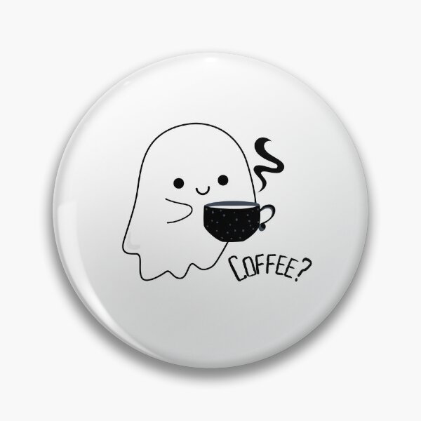 Item preview, Cute ghost with a cup of hot coffee designed and sold by LePetiteShadow.