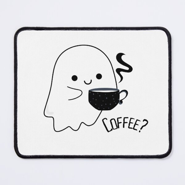 Item preview, Cute ghost with a cup of hot coffee designed and sold by LePetiteShadow.