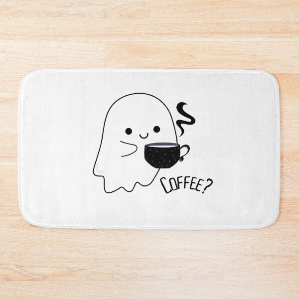 Item preview, Cute ghost with a cup of hot coffee designed and sold by LePetiteShadow.