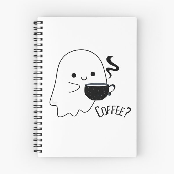 Item preview, Cute ghost with a cup of hot coffee designed and sold by LePetiteShadow.