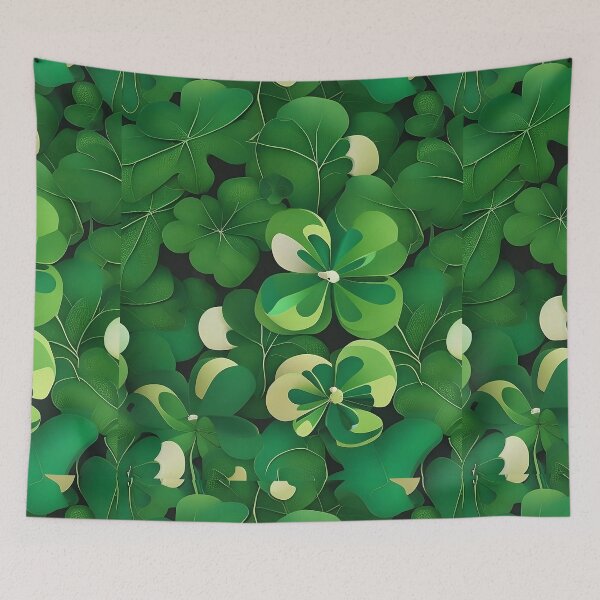 Item preview, Lush Clover Symphony - Verdant Patterns in Nature's Rhythm designed and sold by Freak-Scene.
