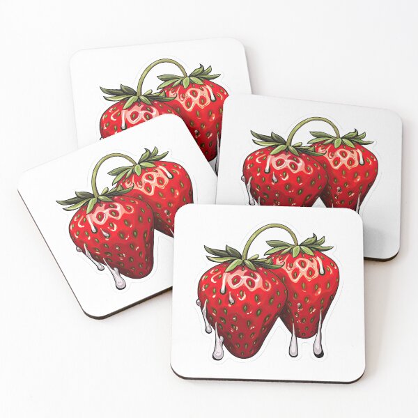 Item preview, Strawberries with dew drops designed and sold by abmkf.