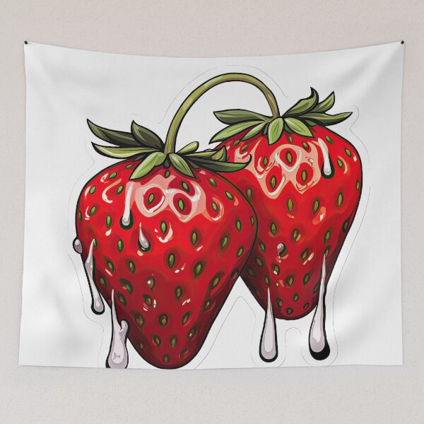 Item preview, Strawberries with dew drops designed and sold by abmkf.
