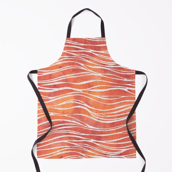 Item preview, orange abstract and vibrant watercolor waves - Frutti di mare collection designed and sold by RenattaZare.