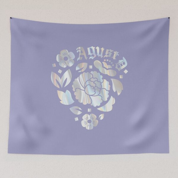 Item preview, Agust D Lotus Charm Iridescent (on purple) designed and sold by loonylunaART.