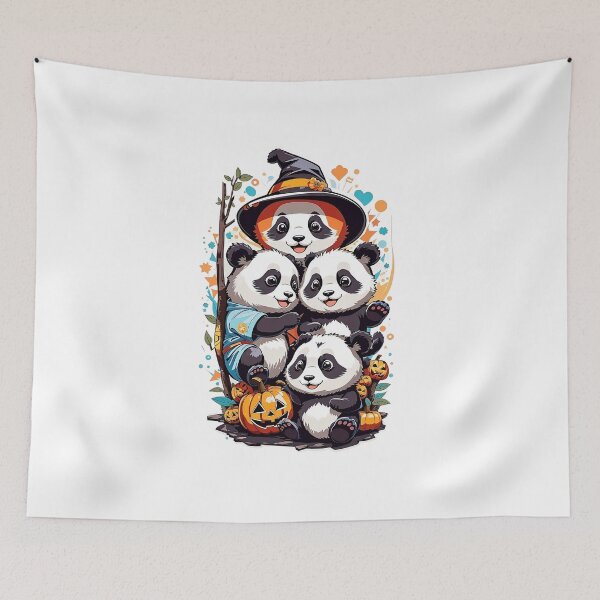 Item preview, Hallowen Kawaii Pandas designed and sold by GalMar.