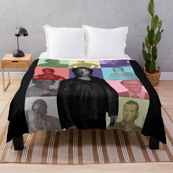 Sam Winchester Throw Blankets for Sale Redbubble