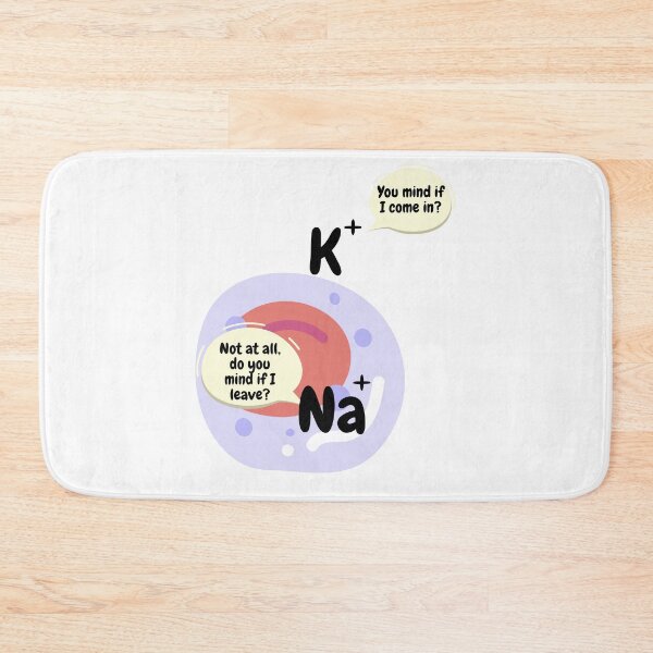 Item preview, sodium and potassium ions exchange, funny biology designed and sold by NoetherSym.