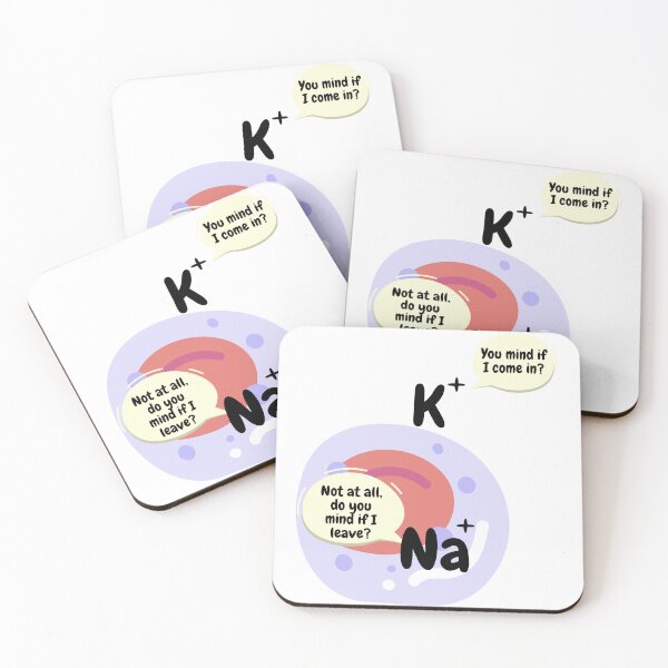 Item preview, sodium and potassium ions exchange, funny biology designed and sold by NoetherSym.