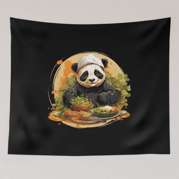 Item preview, Hungry Panda's Gourmet Delight: Chef in Apron designed and sold by hamishby.