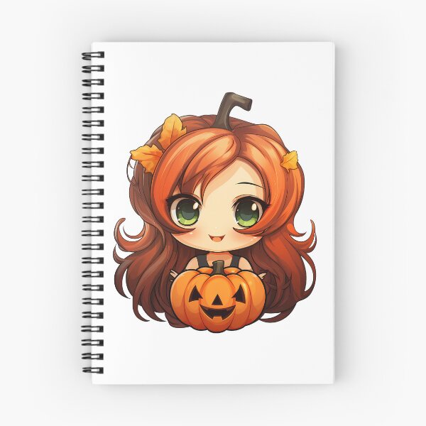Item preview, Chibi Witch and a carved pumpkin  designed and sold by Vansky-Art.