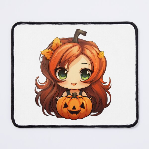 Item preview, Chibi Witch and a carved pumpkin designed and sold by Vansky-Art.