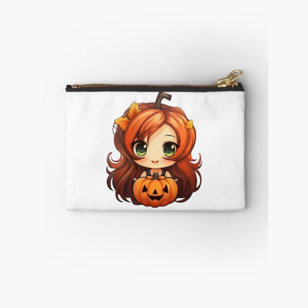 Item preview, Chibi Witch and a carved pumpkin  designed and sold by Vansky-Art.
