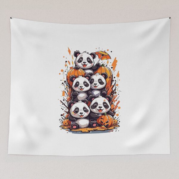 Item preview, Hallowen Kawaii Pandas designed and sold by GalMar.