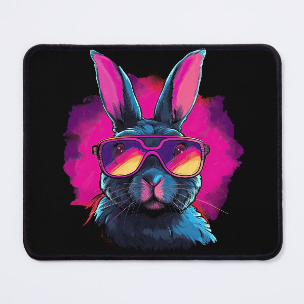 Item preview, Vintage Retro Synthwave Bunny designed and sold by Puristock.