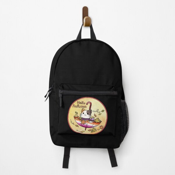 Item preview, Hello Autumn, Cat Sits on Umbrella in Lesbian Flag Colors designed and sold by Savchuk-Vova.