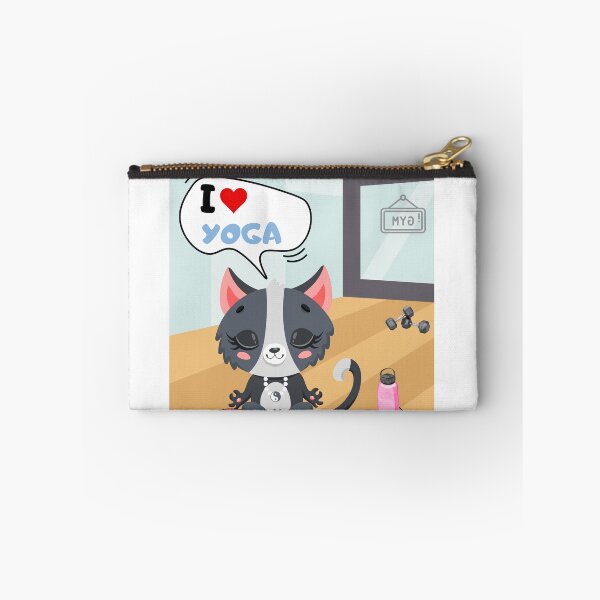 Item preview, Cat doing yoga in the gym designed and sold by studio468.