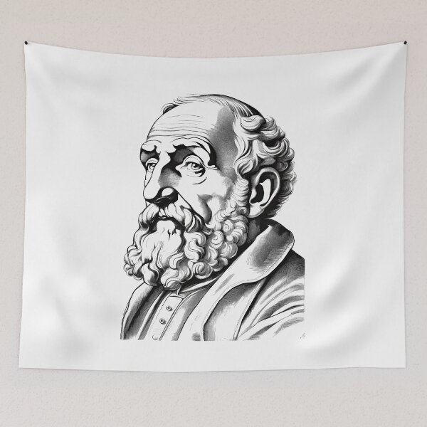 Item preview, Portrait of Michelangelo di Lodovico Buonarroti Simoni (1475–1564) designed and sold by NTGUILTY.