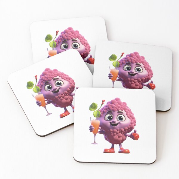 Item preview, Fruit smoothie – Mascotte who’s shaking a smoothie, 3D strawberry cartoon designed and sold by JansenGS.