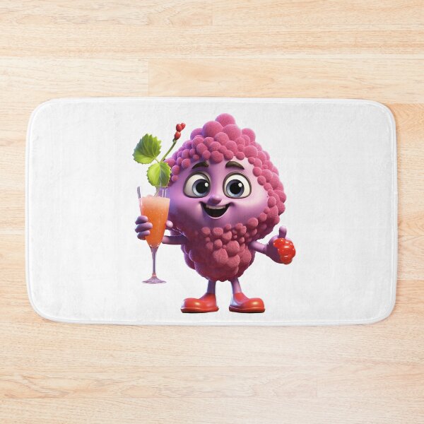 Item preview, Fruit smoothie – Mascotte who’s shaking a smoothie, 3D strawberry cartoon designed and sold by JansenGS.