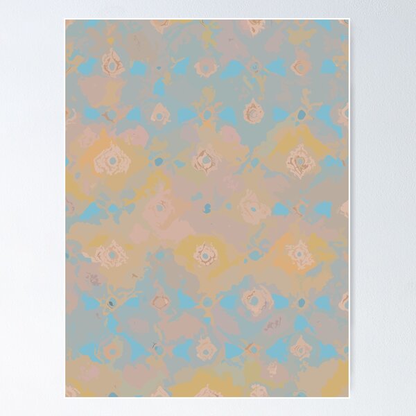 Item preview, European classic paint blue yellow beige color by water color style designed and sold by BonusSingh.