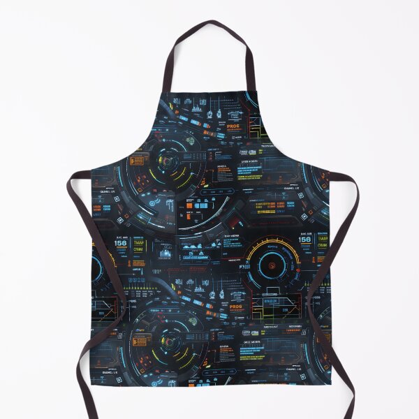 Item preview, Chrono-Tech Dreamscape: Futuristic Sci-Fi Seamless Pattern designed and sold by AlienSkinEyes.