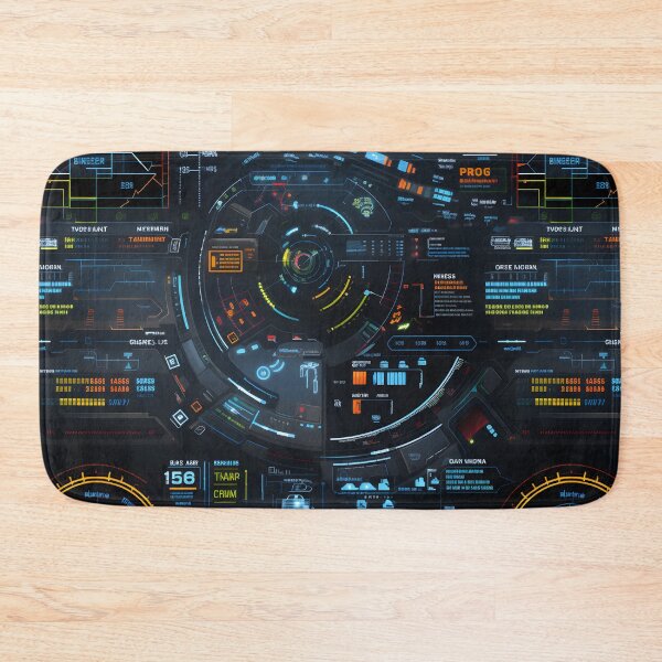 Item preview, Chrono-Tech Dreamscape: Futuristic Sci-Fi Seamless Pattern designed and sold by AlienSkinEyes.