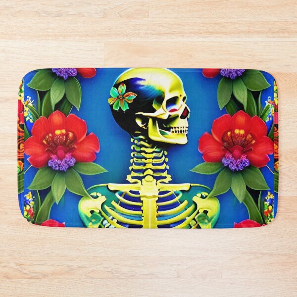 Item preview, Trippy Dreams - Death Flowers Psychedelic Skeleton Art 32 designed and sold by Benito Del Ray.