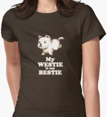 Camiseta entallada para mujer Westie es mi mejor amiga