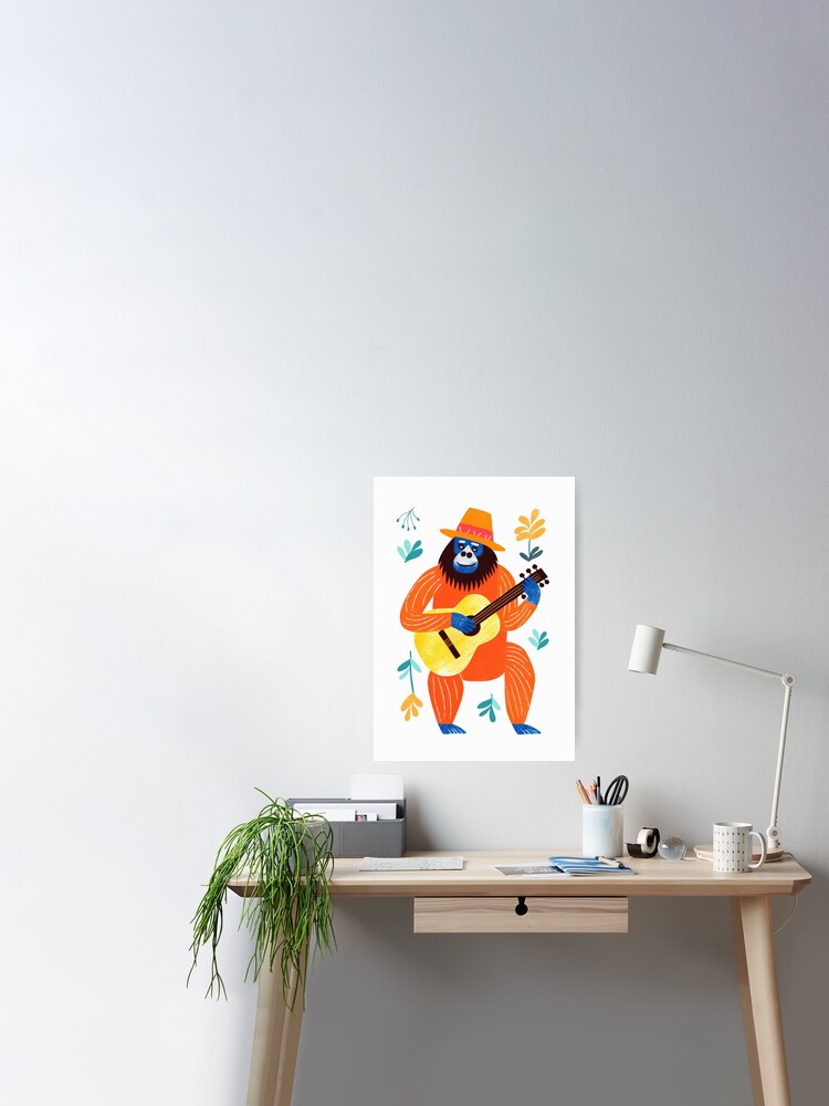 Vintage Rainbow Astronaut Gorilla Retro Kids Room Decor Art Board Print  for Sale by PinkNomad