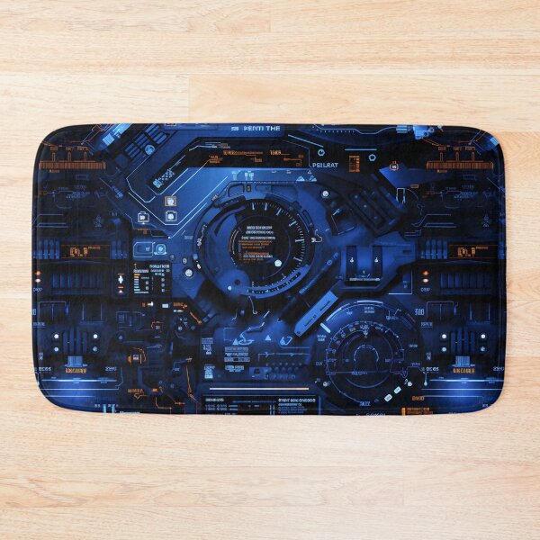 Item preview, Chrono-Tech Dreamscape: Futuristic Sci-Fi Seamless Pattern designed and sold by AlienSkinEyes.