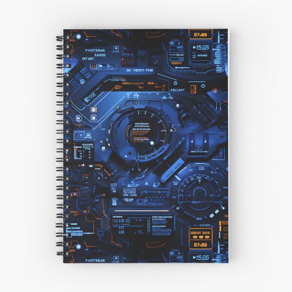 Item preview, Chrono-Tech Dreamscape: Futuristic Sci-Fi Seamless Pattern designed and sold by AlienSkinEyes.