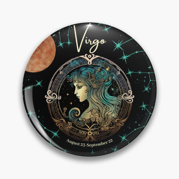 Item preview, Virgo Zodiac Sign with its Ruling Planet Mercury designed and sold by ieluxury.