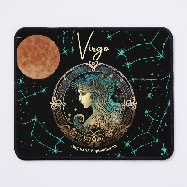 Item preview, Virgo Zodiac Sign with its Ruling Planet Mercury designed and sold by ieluxury.