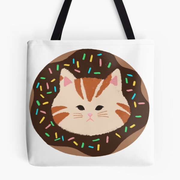 Item preview, Chocolate Donut Kitty-Adorable Cat Illustration designed and sold by DazziDazzi.